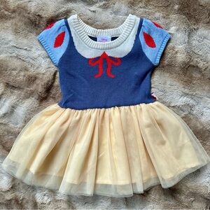 Disney Snow White Knit Tutu Dress 12 MOS